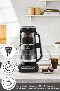 Çaysever Robotea Pro Connect 4 in 1 Konuşan Cam Çay Makinesi Silver